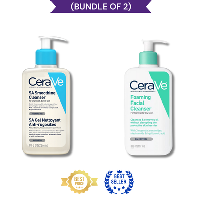 (Bundle of 2) Cerave SA Smoothing Cleanser With Cerave
