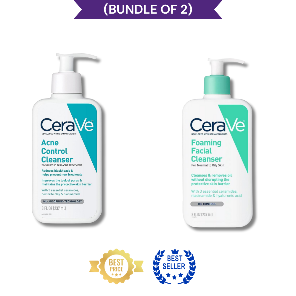 (Bundle of 2) Cerave Acne Control Cleanser With Cerave
