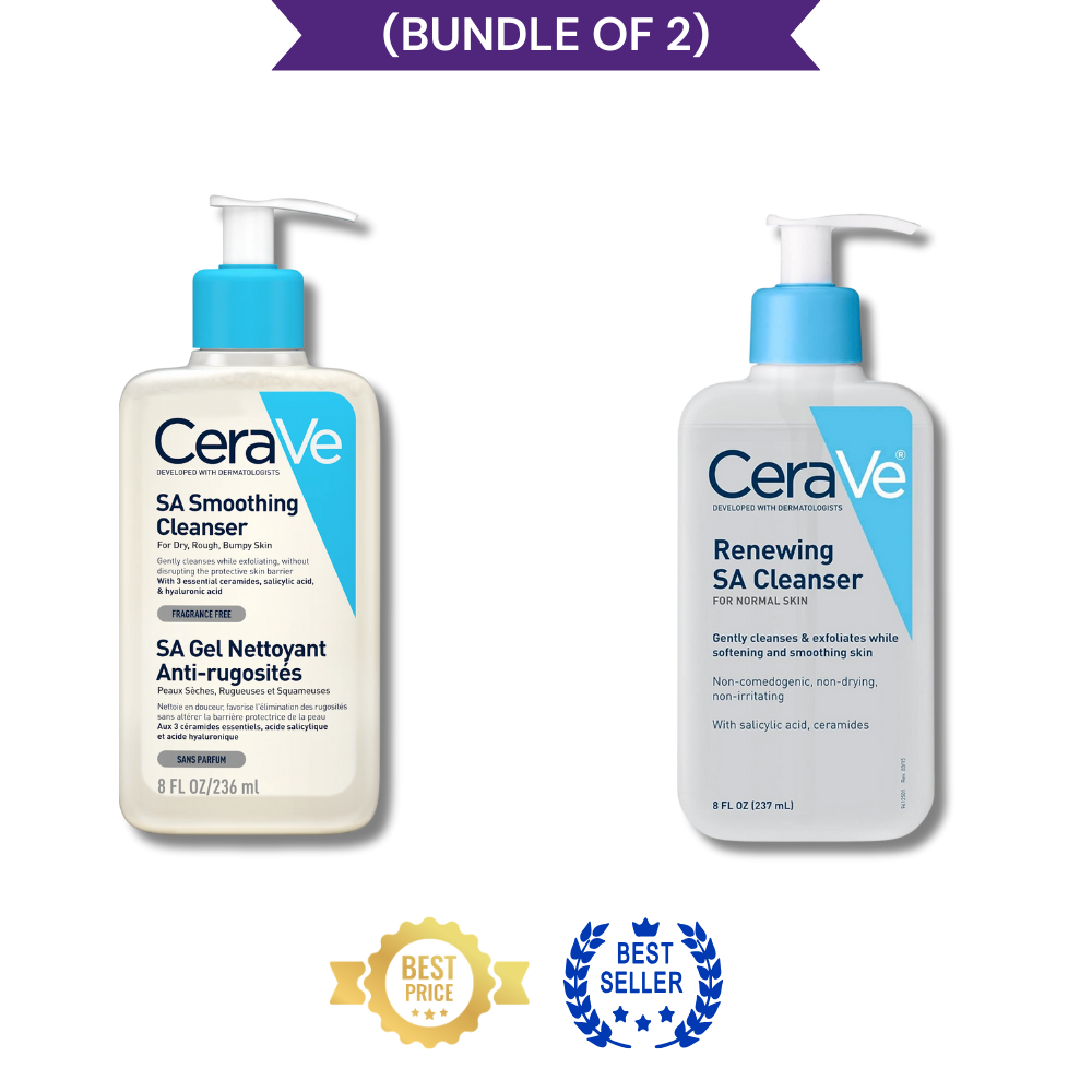 (Bundle of 2) Cerave SA Smoothing Cleanser With Cerave