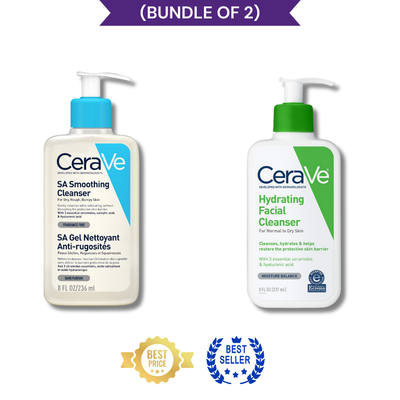 (Bundle of 2) Cerave SA Smoothing Cleanser With Cerave