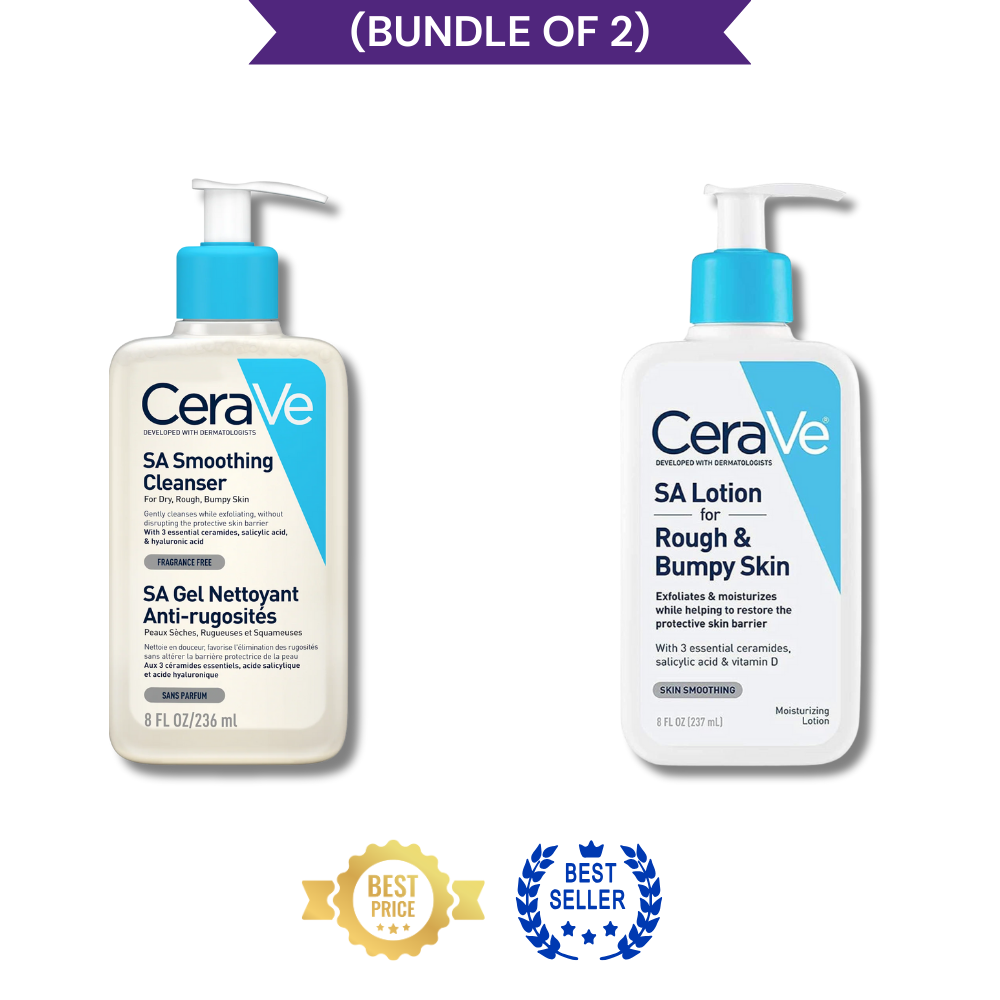 (Bundle of 2) Cerave SA Smoothing Cleanser With Cerave